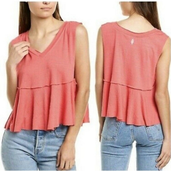 Free people Movement  Full or Hearts Tank in Hibiscus - Picture 1 of 6